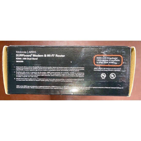 ARRIS Cable Modem and Wi-Fi Router Model SBG6580. NEW - Picture 4 of 7